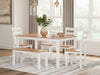 D398-325 Gesthaven Dining Room Table Set (6/CN)
