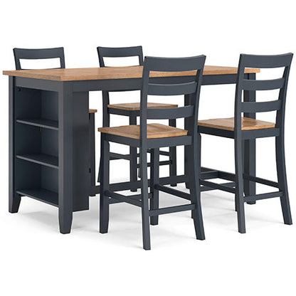 D399-13Set Gesthaven Counter Height Dining Room