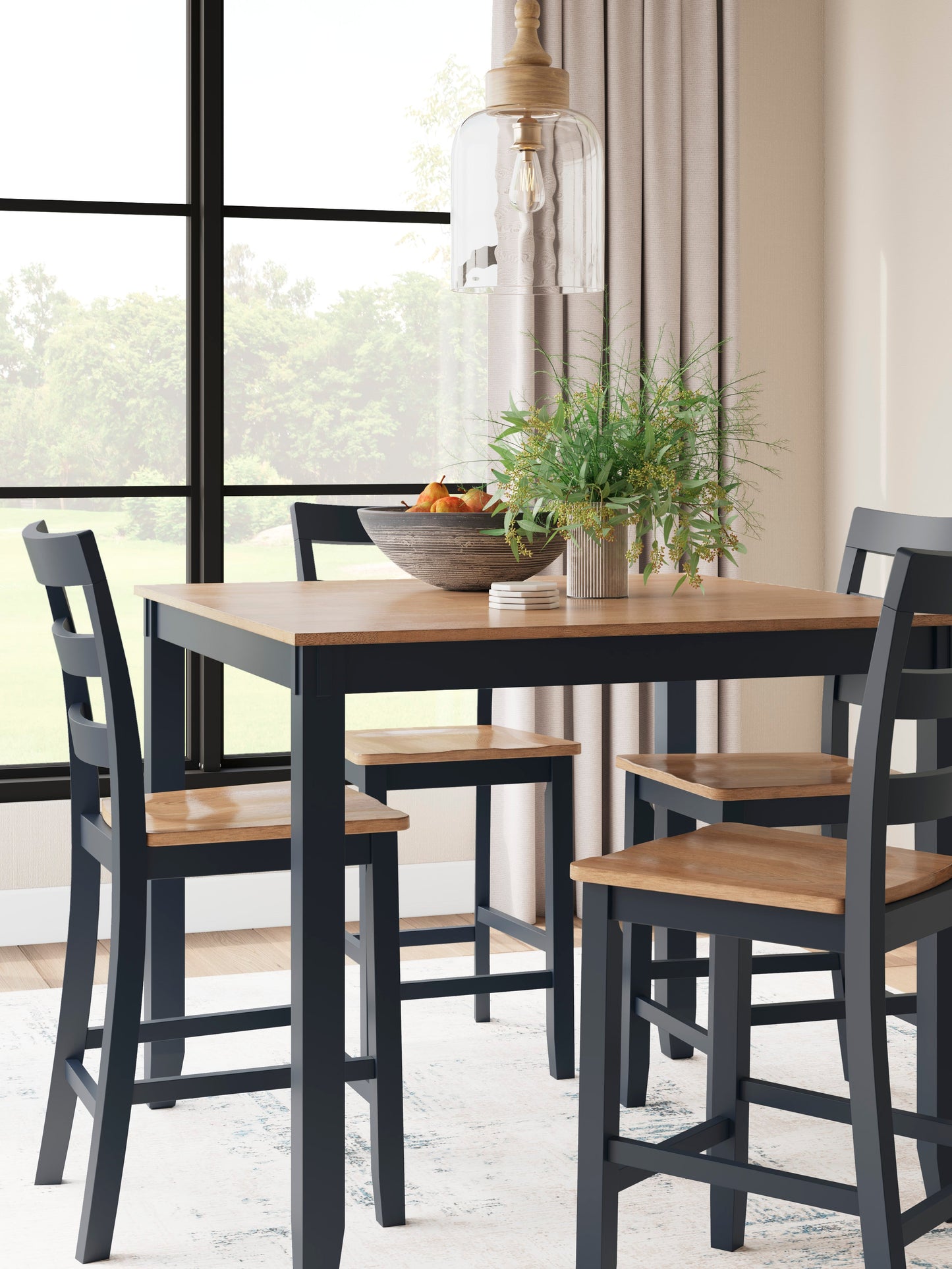 Ashley Homestore | Gesthaven- Counter Height Dining Table and 4 Barstools (Set of 5)