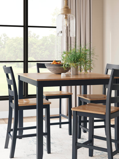 Ashley Homestore | Gesthaven- Counter Height Dining Table and 4 Barstools (Set of 5)