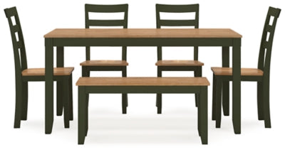 D401-325 Gesthaven Dining Room Table Set (6/CN)