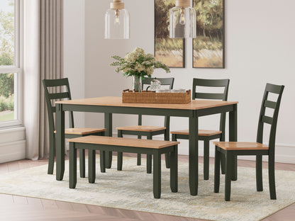 D401-325 Gesthaven Dining Room Table Set (6/CN)