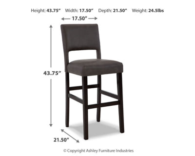 Leektree Bar Height Bar Stool