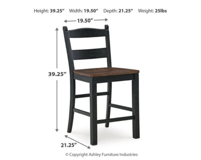 Valebeck Counter Height Barstool -D546-724