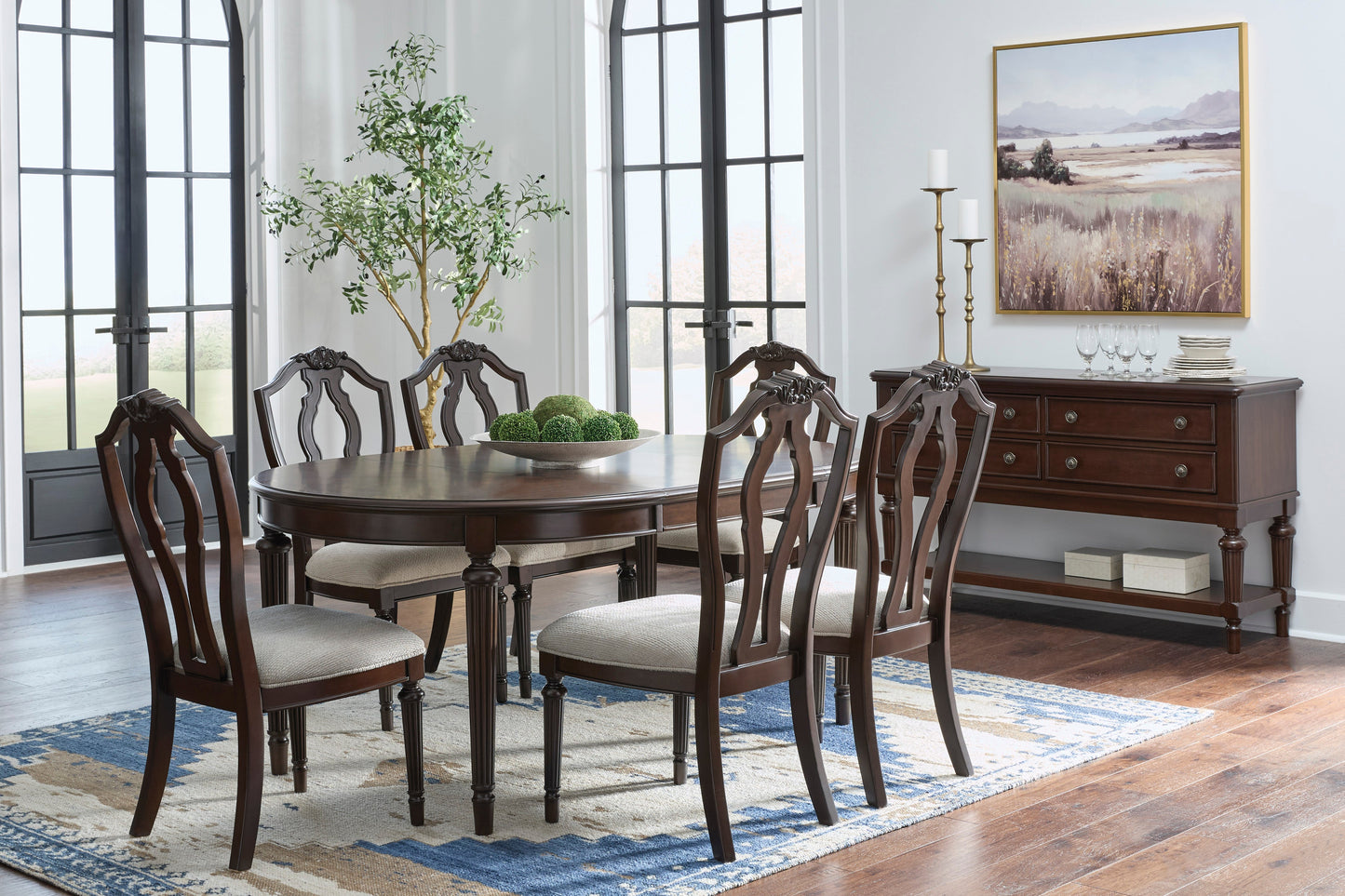 Ashley Homestore | Lavinton Oval Dining Room (set for 6)