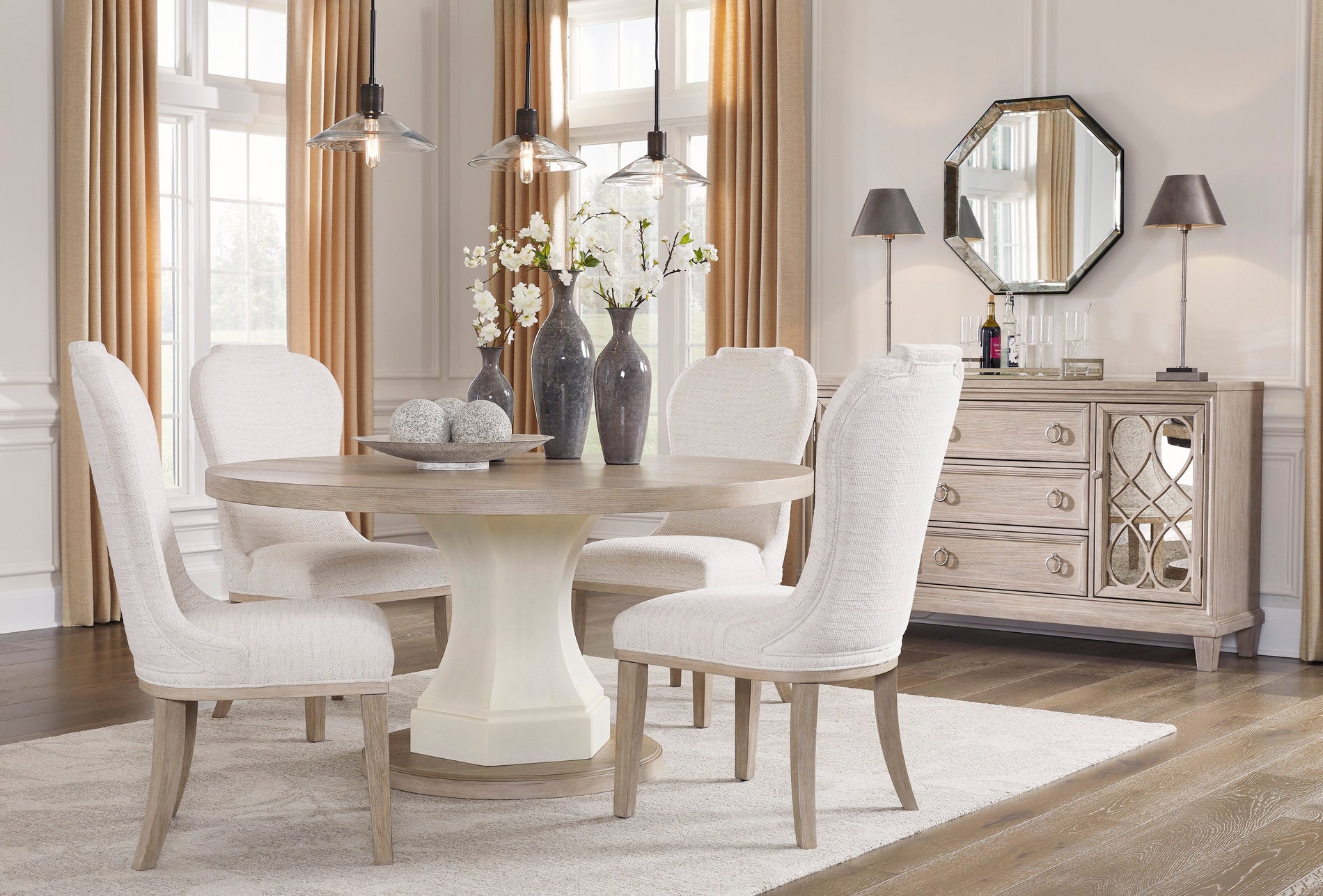 Grindleburg Collection Grindleburg Dining Table And Chairs Round