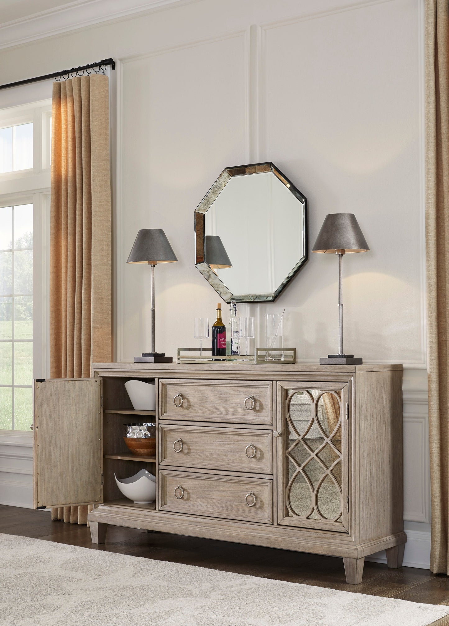 Jorlaina Dining Set 8 Chair