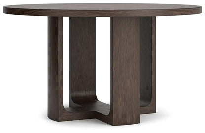 Neo Round Dining Room Set With 4 Arm chairs