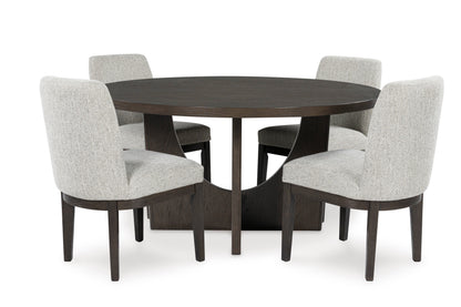 Burkhaus Round Dining Set 5 Chair