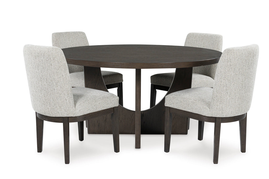 Burkhaus Round Dining Set 5 Chair