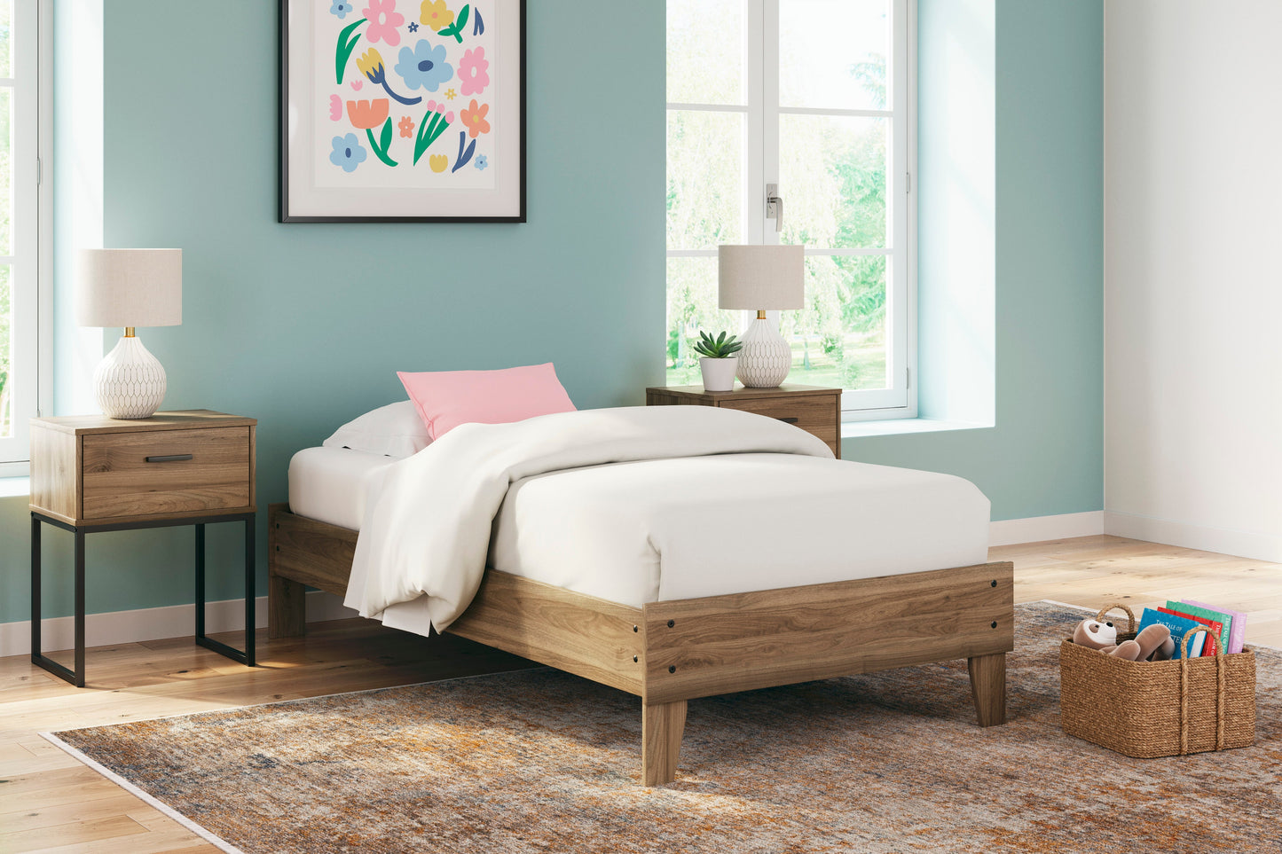 Ashley Homestore | Deanlow Twin Platform Panel Bed