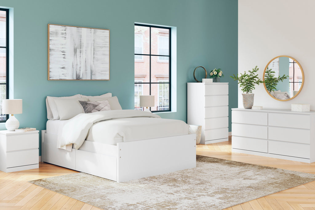 Ashley Homestore | Onita Full Panel Platform Bed with 1 Side Storage