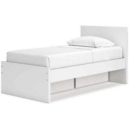 Ashley Homestore | Onita Twin Panel Platform Bed with 1 Side Storage