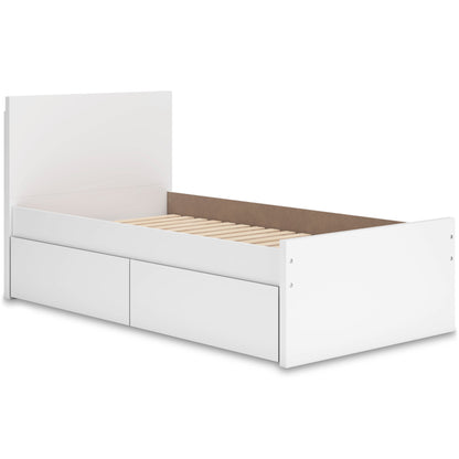 Ashley Homestore | Onita Twin Panel Platform Bed with 1 Side Storage