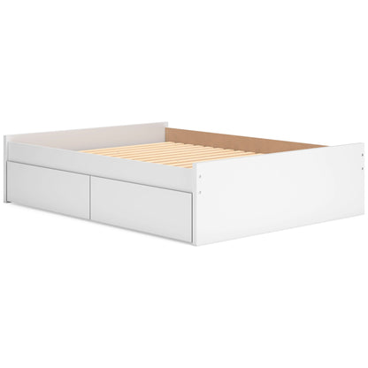 Ashley Homestore | Onita Full Panel Platform Bed with 2 Side Storage