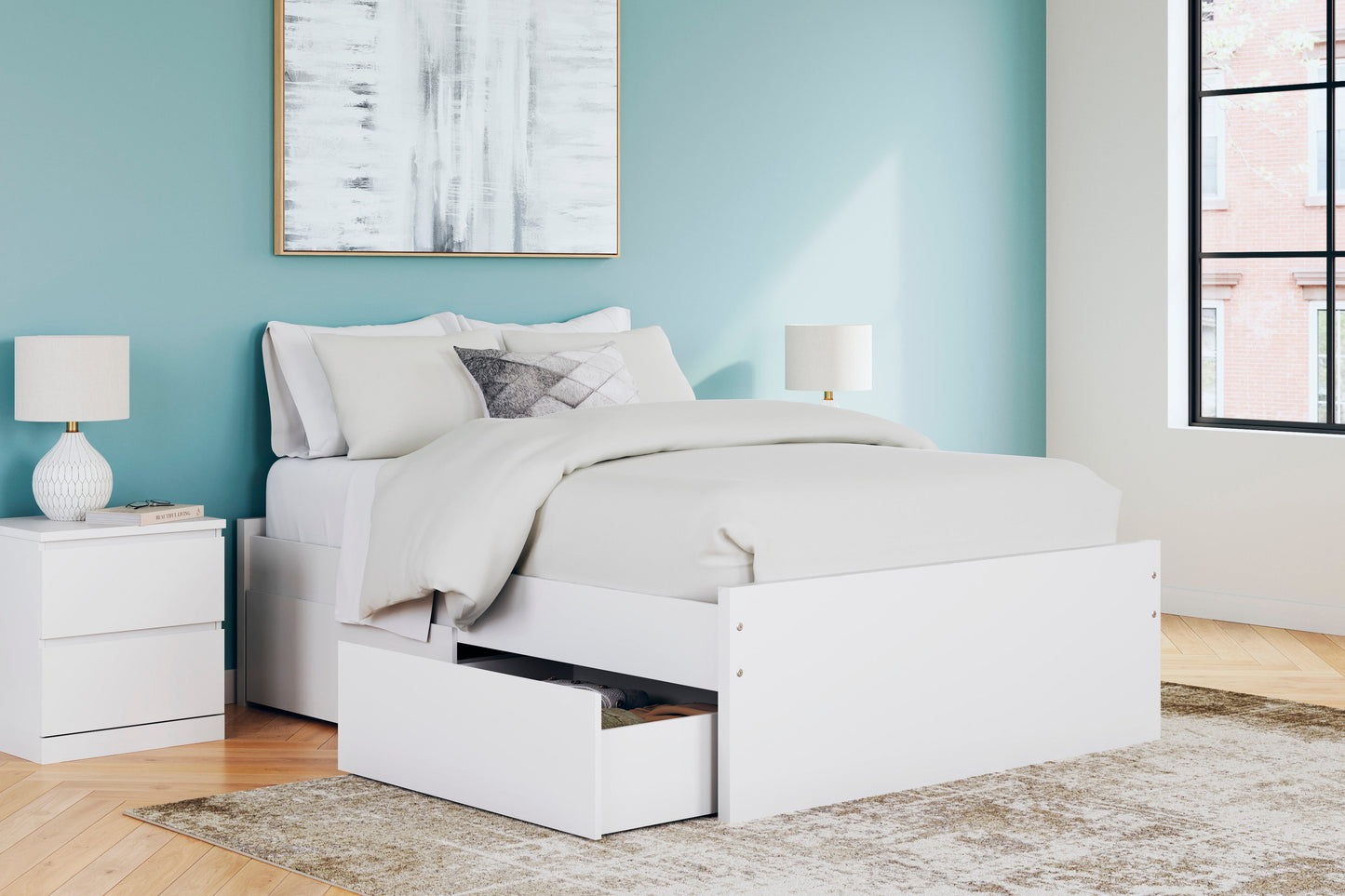 Ashley Homestore | Battelle Full Panel Platform Bed