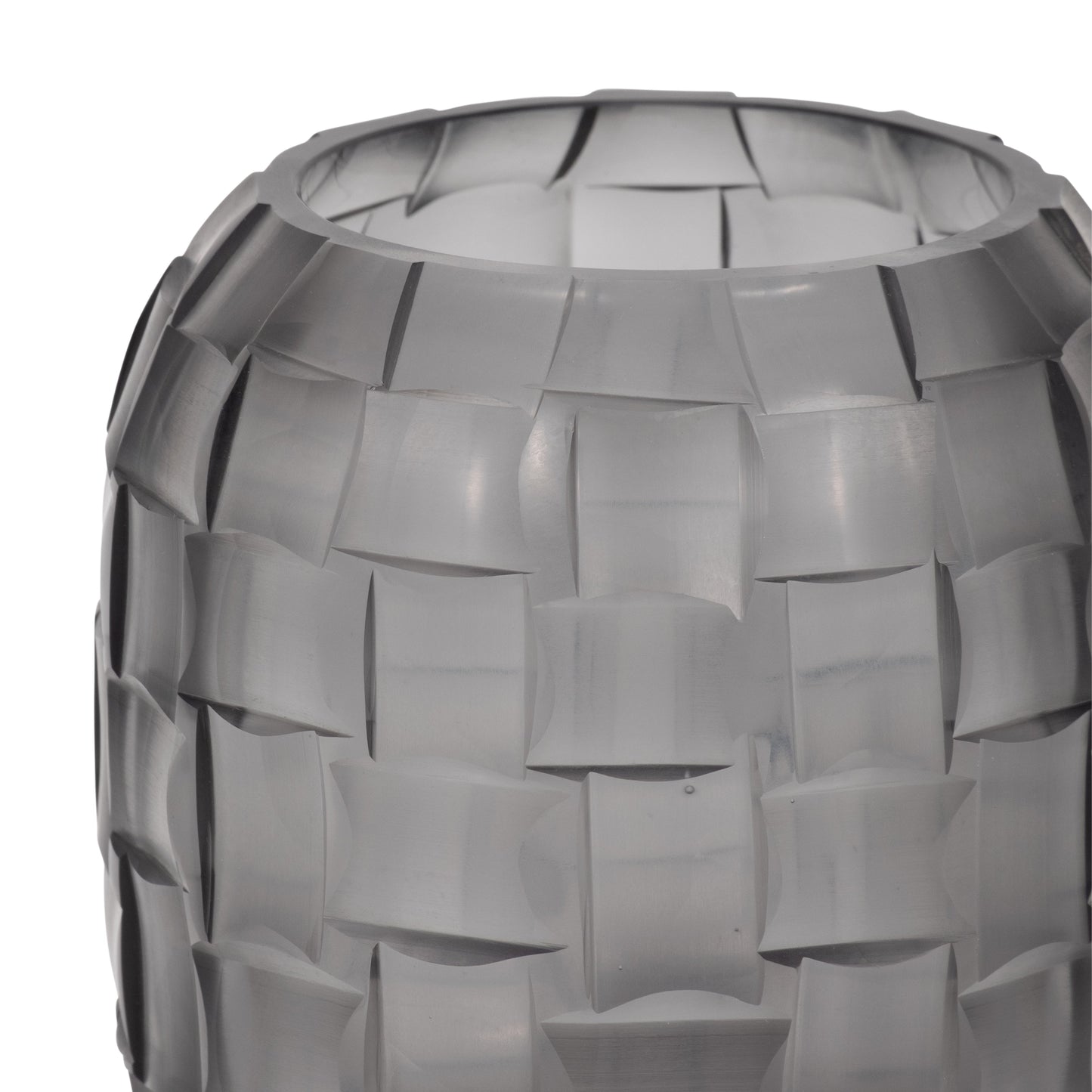 EV19116-01  GLASS, 13"H MOSAIC VASE, BLUE( Sagebrook Home  )