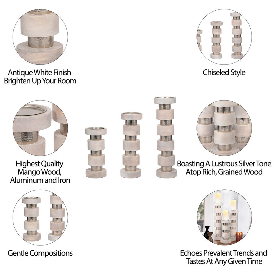 EV19273-02  S/4 24X24 ALTAI DIMENSIONAL PLASTER WALL DECOR( Sagebrook Home  )