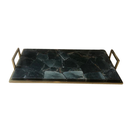 EV19342-02  27" RAFAEL TRAVERTINE TRAY, NATURAL( Sagebrook Home  )