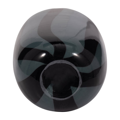 EV19436-02  10" CAHAN SMALL BLACK STRIPED VASE( Sagebrook Home  )