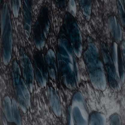 EV19442-02  11" AMALDA LARGE BLUE GLASS VASE( Sagebrook Home  )