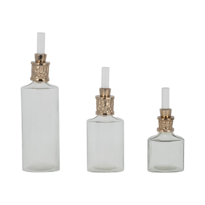 EV19471-02  Glass Vases( Sagebrook Home  )