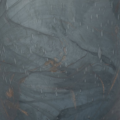 EV19695  21" GLASS VASE W/ BLUSH KNOB, SILVER( Sagebrook Home  )