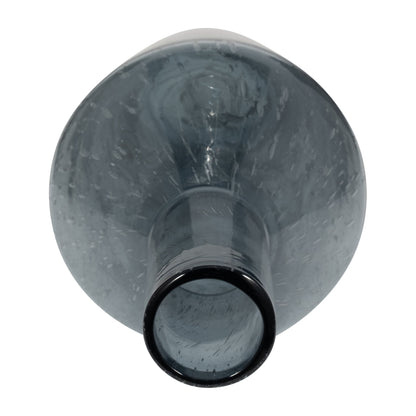 EV19695  21" GLASS VASE W/ BLUSH KNOB, SILVER( Sagebrook Home  )