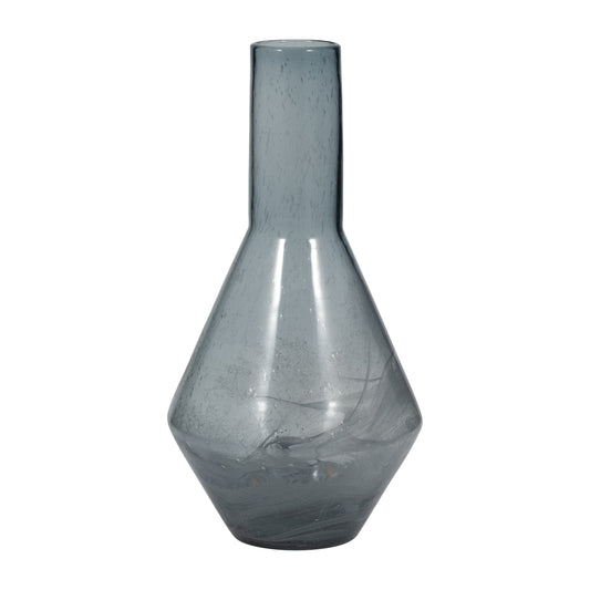 EV19696  15" MARLA SMALL BRONZE CRYSTAL CANDLESTICK( Sagebrook Home  )