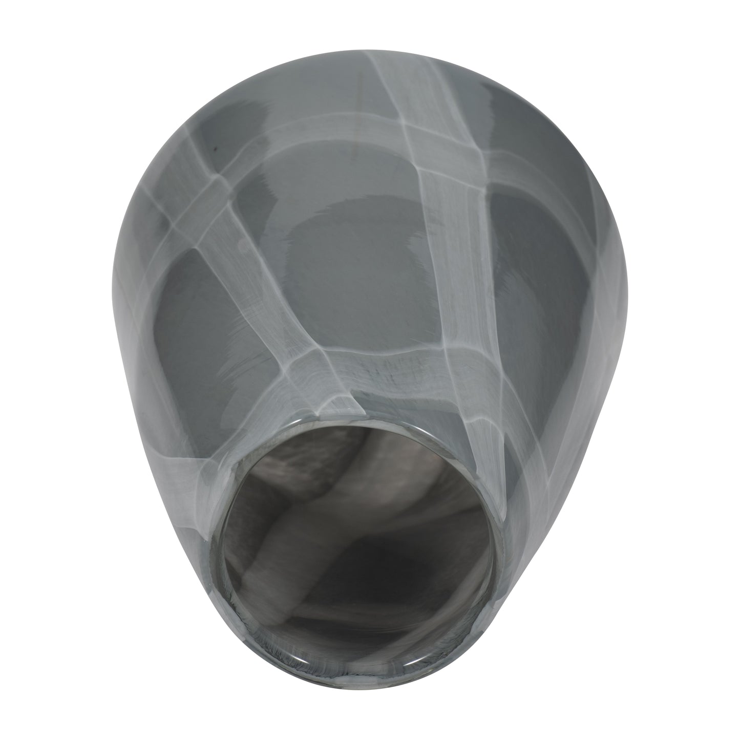 EV19697-01  13" FOLEY SMALL NATURAL GLASS VASE( Sagebrook Home  )