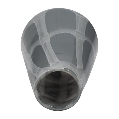 EV19697-02  15" KATRINA GRAY SWIRL MEDIUM GLASS VASE( Sagebrook Home  )