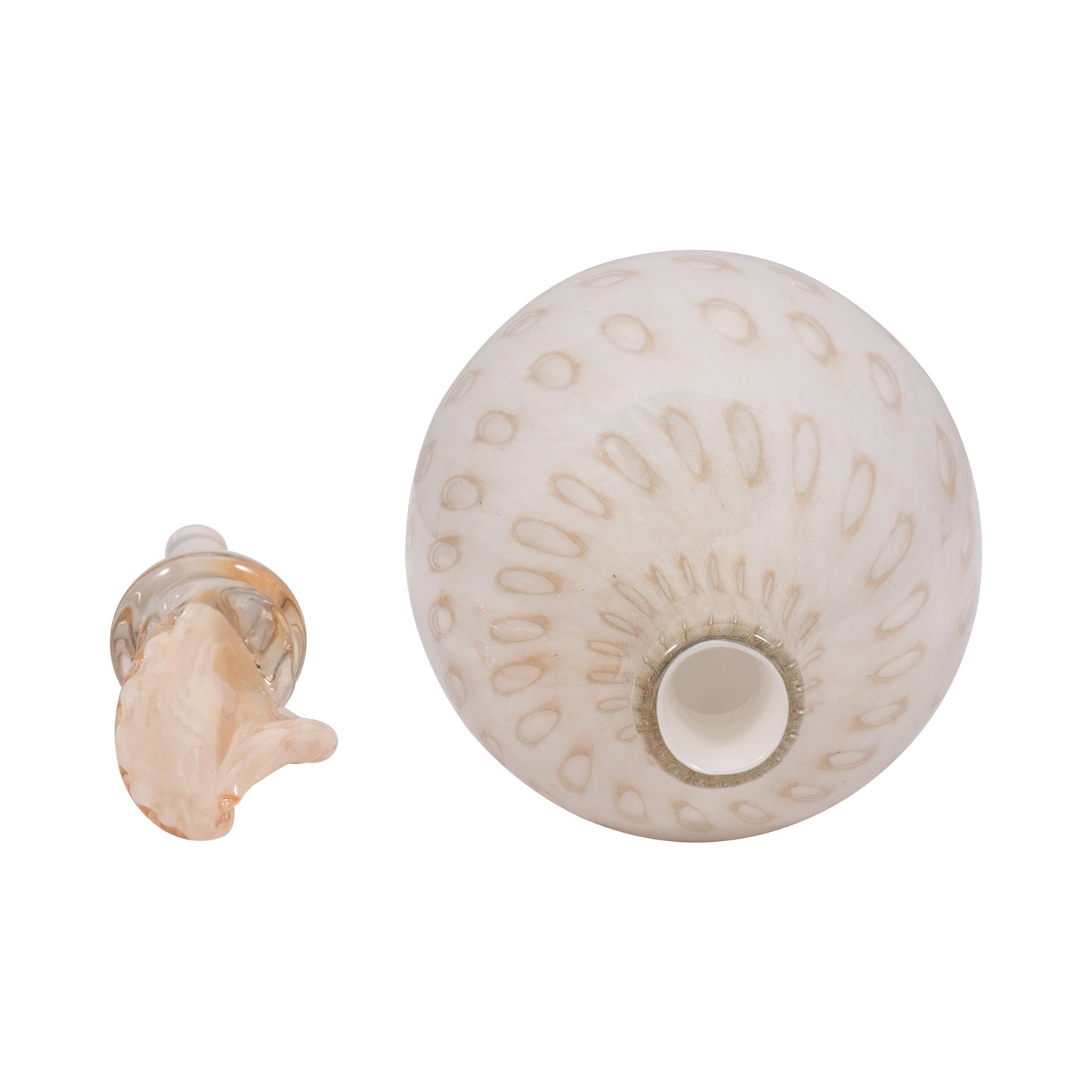 EV19703-02  S/3 3/4/5" HUZZZAH DECOR KNOT OBJECT, WHITE( Sagebrook Home  )