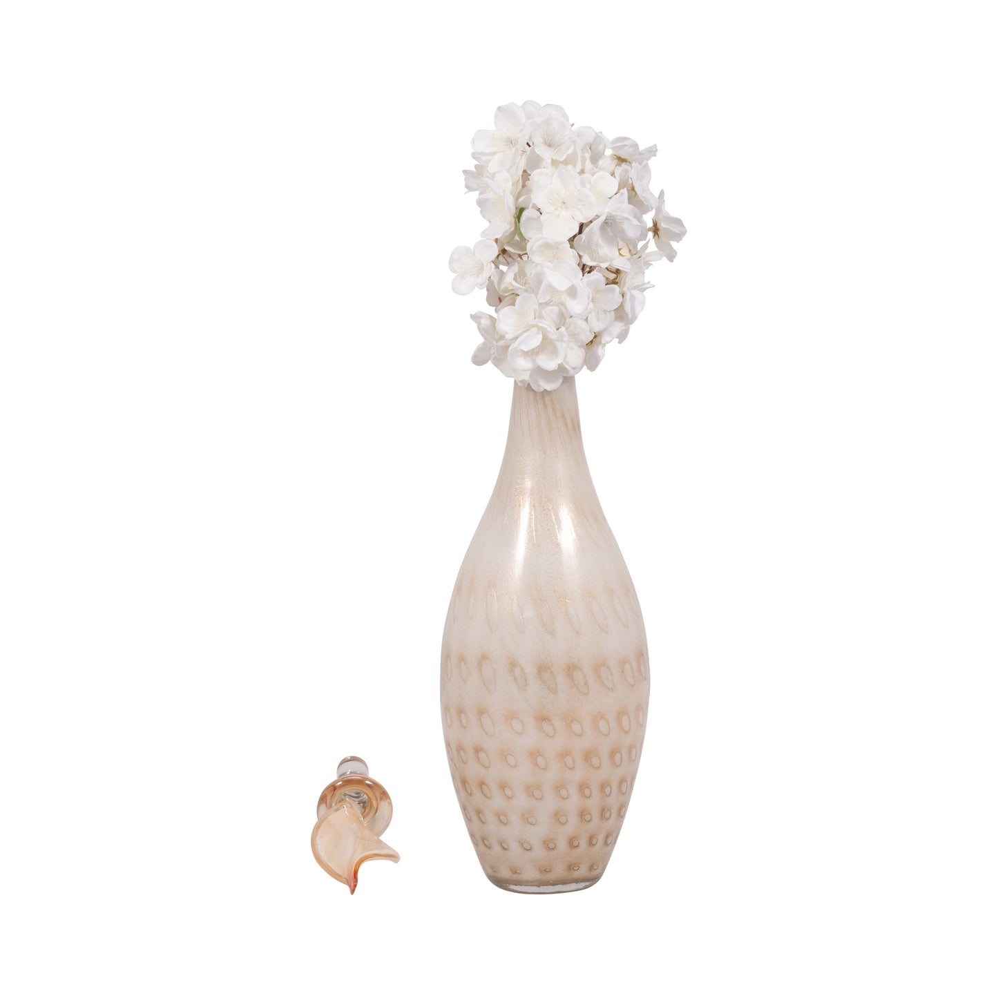 EV19703-03  7" KARNORA CURLY VASE, NATURAL( Sagebrook Home  )