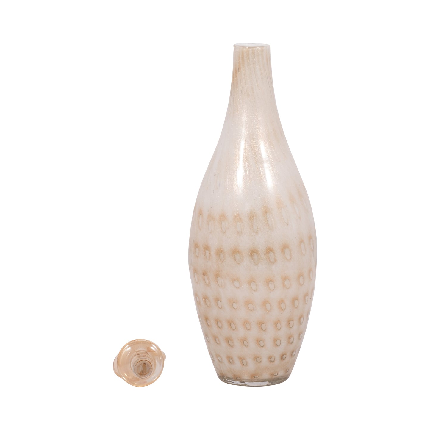 EV19703-03  7" KARNORA CURLY VASE, NATURAL( Sagebrook Home  )