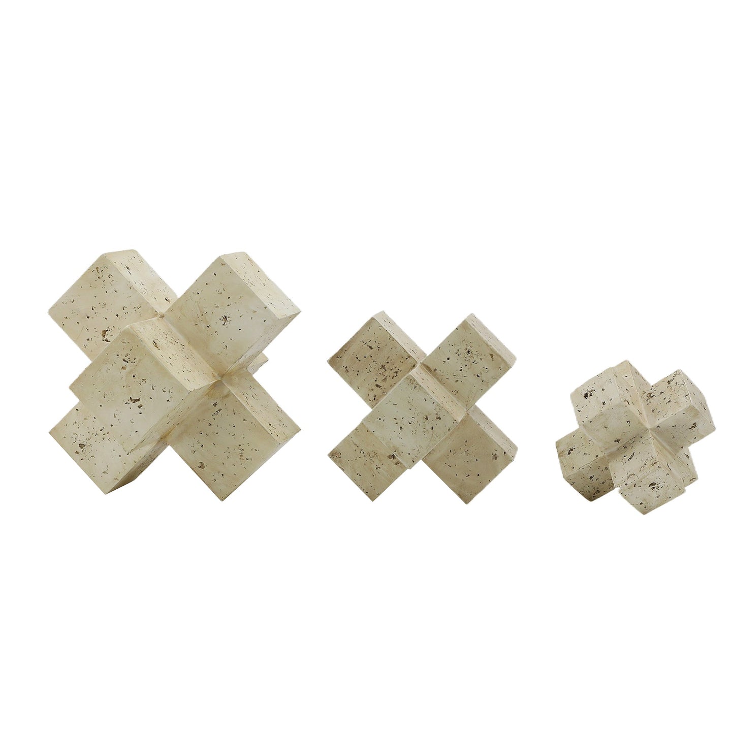 EV19750  S/3 3/5" MAVERICK SANDSTONE SPHERES, NATURAL( Sagebrook Home  )