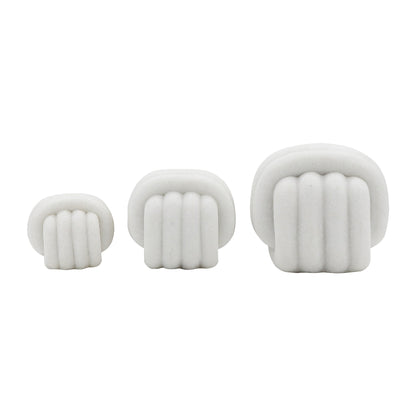 EV19778  21" ELISIA ACRYLIC AND MARBLE ACCENT TABLE( Sagebrook Home  )