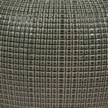 EV19845-01  DOL, 10" OPEN CUT VASE, NAVY( Sagebrook Home  )