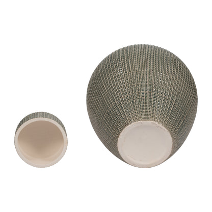 EV19845-01  DOL, 10" OPEN CUT VASE, NAVY( Sagebrook Home  )