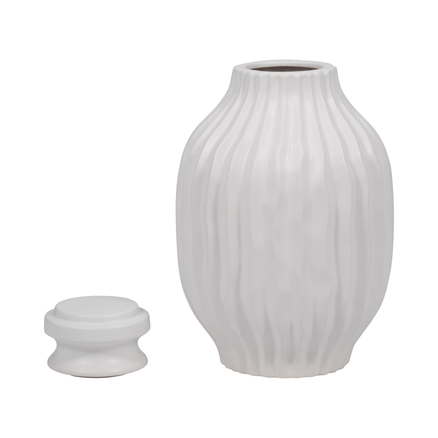 EV19852-01  FLAT BLACK/SILVER VASE 11.75"( Sagebrook Home  )