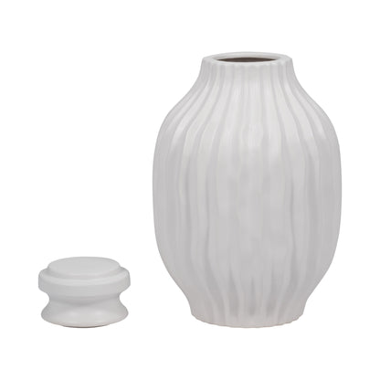 EV19852-01  FLAT BLACK/SILVER VASE 11.75"( Sagebrook Home  )