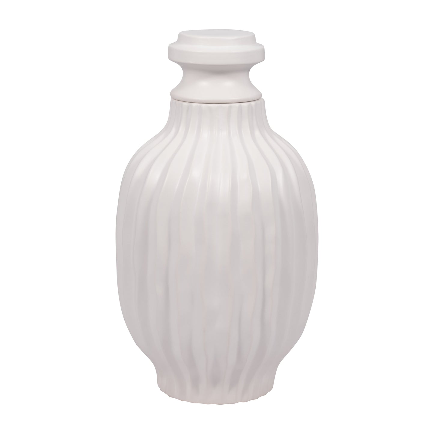EV19852-02  FENTON SMALL CERAMIC LIDDED JAR( Sagebrook Home  )