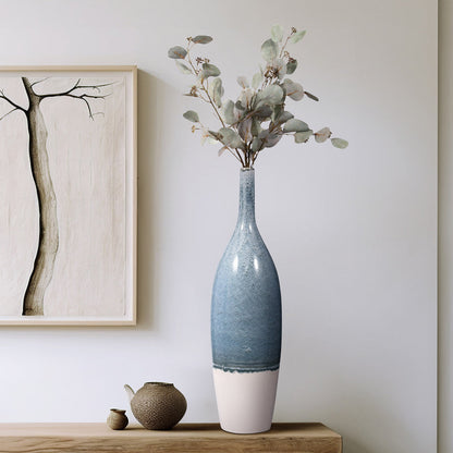 EV20054-01  23"H METAL LANTERN W/ GOLD HANDLES, BLACK( Sagebrook Home  )