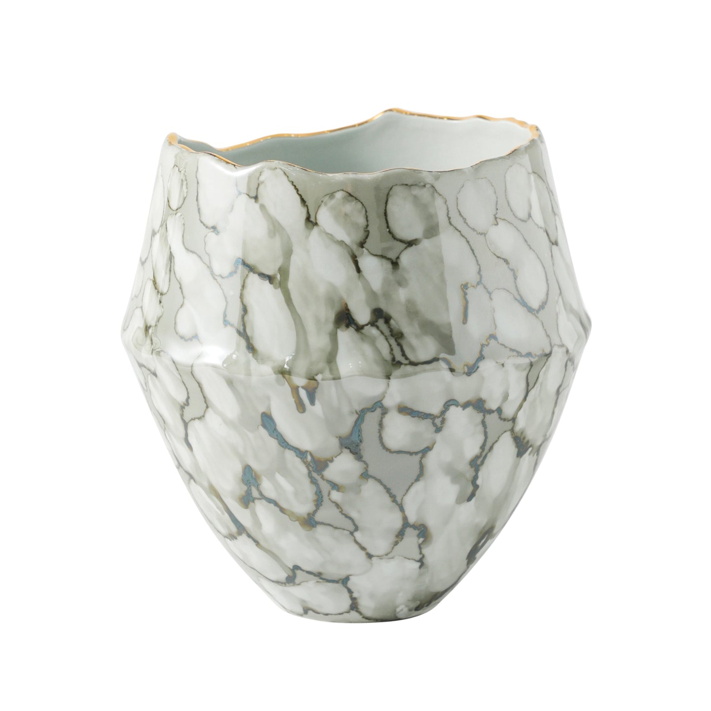 EV20088-01  10" GLASS HURRICANE W/METAL BASE, AMB( Sagebrook Home  )