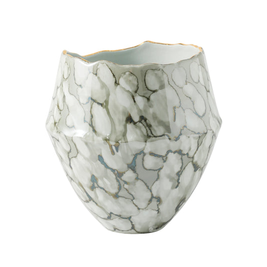 EV20088-01  10" GLASS HURRICANE W/METAL BASE, AMB( Sagebrook Home  )