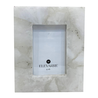 4x6 Edina White Quartz Photo Frame