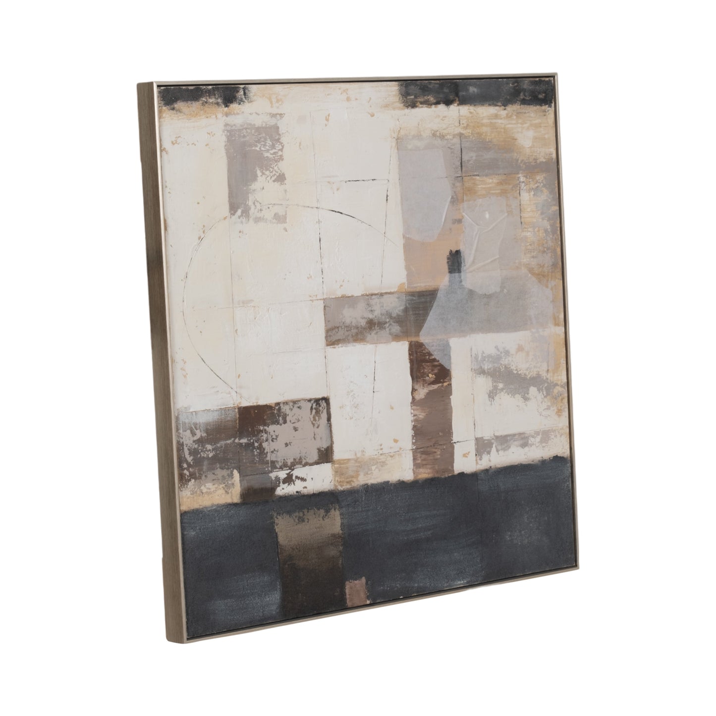 EV70309  17"MAVERICK SMALL METAL & SANDSTONE HURRICANE, BLA( Sagebrook Home  )