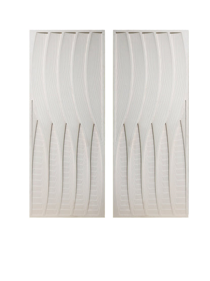 EV70374  S/2 6/8" BARWA OBJECTS WITH CRYSTAL CUBES, BLACK( Sagebrook Home  )