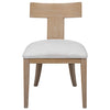 Idris Armless Chair, Natural