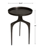Kenna Accent Table, Bronze