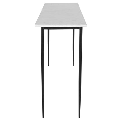 Uttermost Nightfall White Marble Console Table